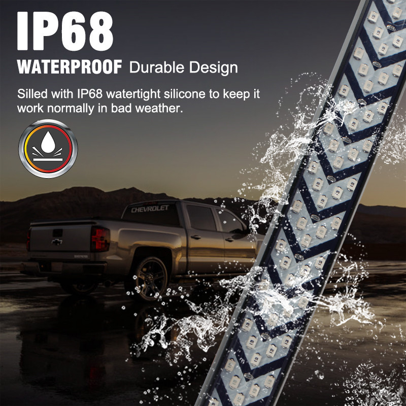 Pickup LED hátsó világítási sáv jelzővel, 12V DC, 2835 LED-ek, 500 lm, 50 000 óra