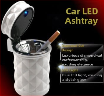 Τασάκι αυτοκινήτου με καπάκι, προσωποποιημένο και δημιουργικό, πολυλειτουργικός εσωτερικός αξεσουάρ για αυτοκίνητο και σπίτι (Υλικό: πλαστικό; Βάρος: 0,2 kg; Διπλή χρήση: αυτοκίνητο και σπίτι; Διαδικασία παραγωγής: τήξη; Τάξη: 1)