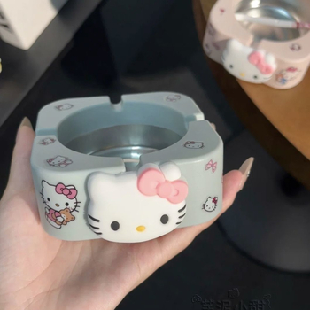 Τασάκι με γάτα, εγχάρακτο, μοντέλο 985, μεταξωτό λουλούδι