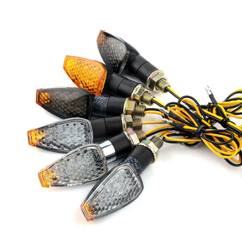 14-LED Little Red Riding Hood motorkerékpár irányjelző, 12V, 2W, ABS MK-235