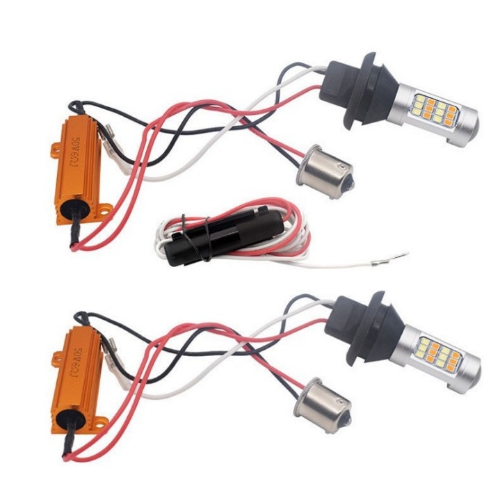 BA15S baza dvobojna LED pokazivač smjera, 12V, 42SMD/2835 LED paket