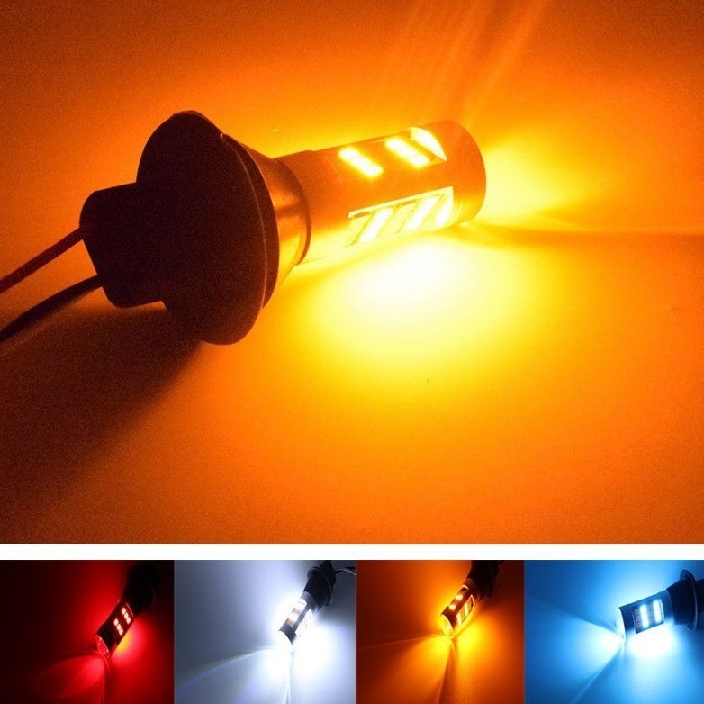 BA15S baza dvobojna LED pokazivač smjera, 12V, 42SMD/2835 LED paket