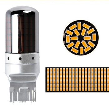 T20 LED jelzőfény autóhoz, kompatibilis 1156/7440, 144 SMD (3014) LED, 21W, 12V