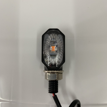 LED ovális motorkerékpár indexlámpa, 12V, 2W, 3000K, Modell 033