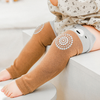 Ijobe gyerek zokni hosszú cső, anti-slip pöttyökkel a járás tanulásához, pamutból, 1–3 éveseknek