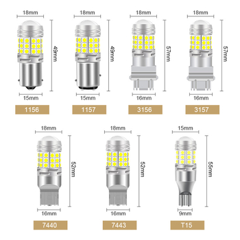 LED stražnje svjetlo za auto, 42 SMD, aluminijsko kućište, leća, 12-24V, 21W