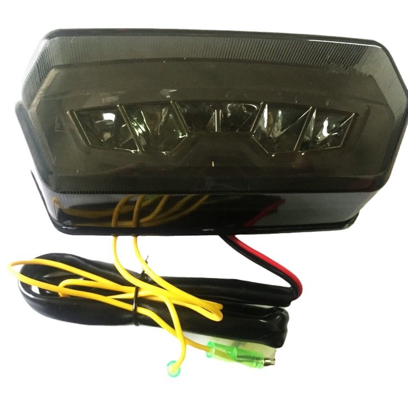 Motorkerékpár LED hátsó lámpa féklámpával és indexeléssel – WD003, 12V, 8W, 200 lm, kompatibilis CBR650F, CTX700, MSX125