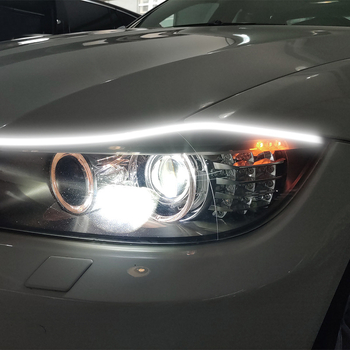 Auto LED prednje dnevno svjetlo sa signalom skretanja, 12V, 10W, 0,25A, ljepilo montiranje na prednjoj maski, Symphony svjetlosni vodič trakica