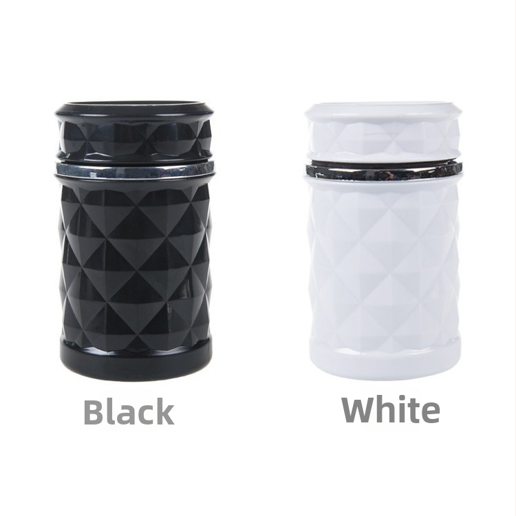 Τασάκι αυτοκινήτου με φως, διαμαντοκόψης σχεδίαση για αεραγωγό, μοντέλο By-058, πλαστικό, 300 g