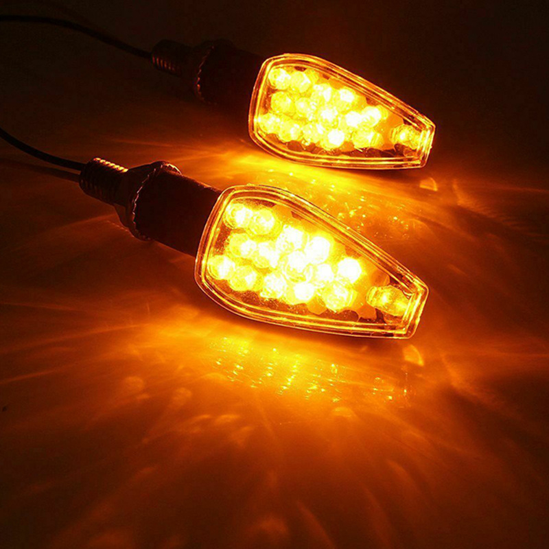 Motociklistična LED signalna svjetiljka, 14LED, 12V, univerzalna ugradnja, 3000K, ABS+PC