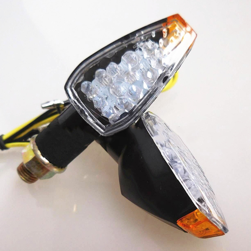 Motociklistična LED signalna svjetiljka, 14LED, 12V, univerzalna ugradnja, 3000K, ABS+PC