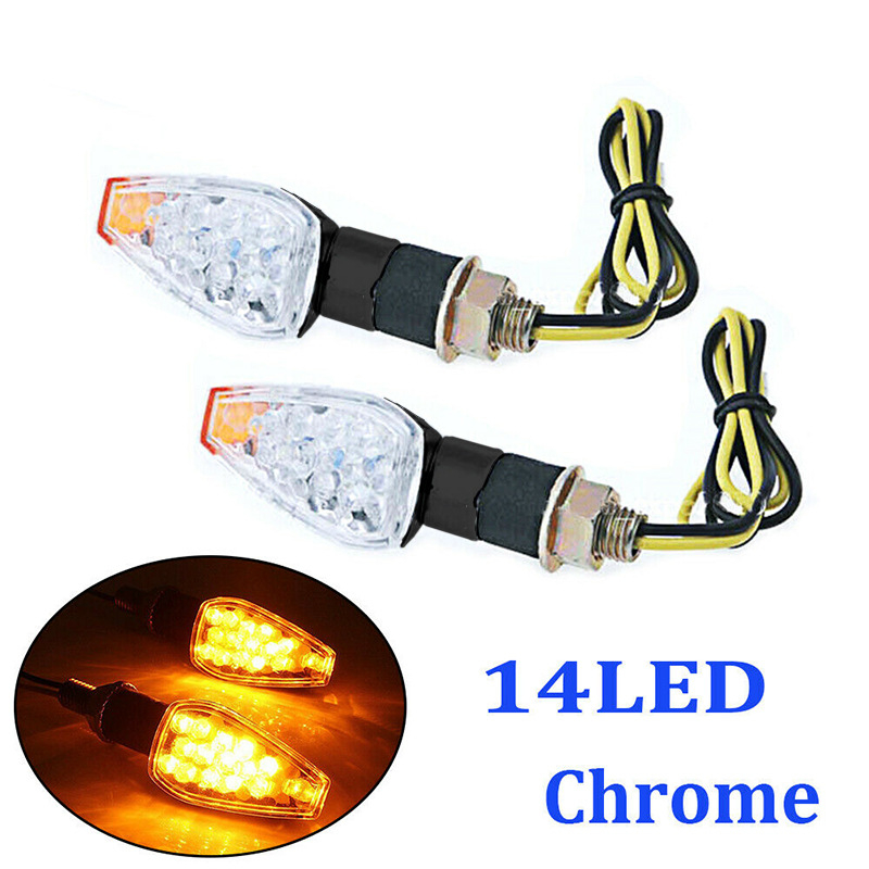 Motociklistična LED signalna svjetiljka, 14LED, 12V, univerzalna ugradnja, 3000K, ABS+PC
