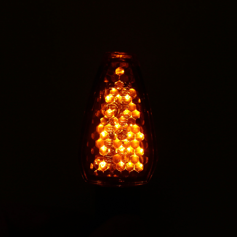 Motociklistična LED signalna svjetiljka, 14LED, 12V, univerzalna ugradnja, 3000K, ABS+PC