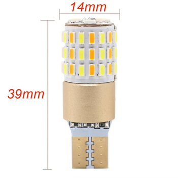 YC LED T10 dvobojna motociklistička svjetlosna signalizacija — univerzalna, 2.5W, 12V, aluminijsko kućište