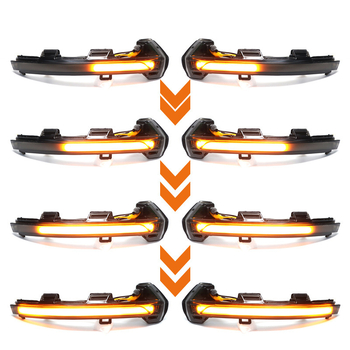 LED dinamikus tükörhátsó jelzőfény, Passat B8-hoz, 5W, 12V, ABS