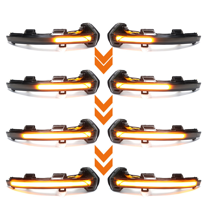 LED dinamikus tükörhátsó jelzőfény, Passat B8-hoz, 5W, 12V, ABS