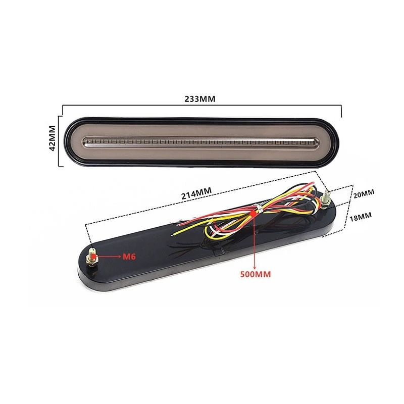 LED stražnja svjetla za kamione i prikolice s protuzakretanjem signala i anti-tailgating funkcijom, 10-30V, 0.7W, 2835SMD, Model S-31-100LED