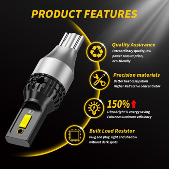 Automobilsko LED stražnje svjetlo za vožnju unatrag i signal za skretanje, model T15, 3570 LED, 30W, 12V, (50.000 h)