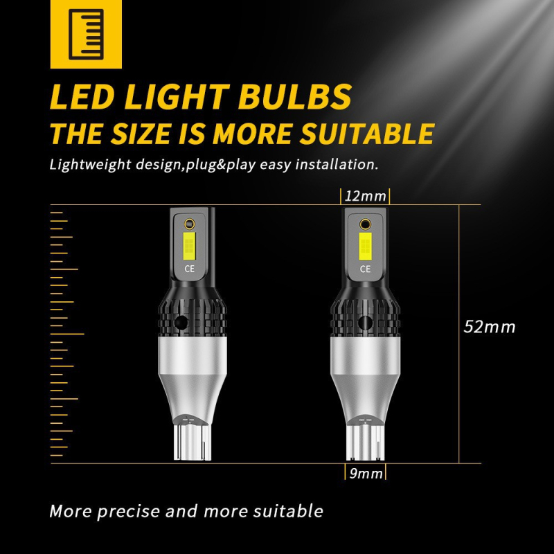 Automobilsko LED stražnje svjetlo za vožnju unatrag i signal za skretanje, model T15, 3570 LED, 30W, 12V, (50.000 h)