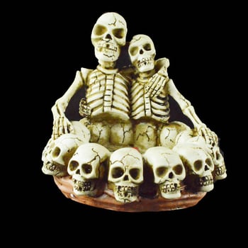 Τασάκι με κρανίο, διακοσμητικό από ρητίνη για το σπίτι, 0,5 кг, δώρο γενεθλίων
