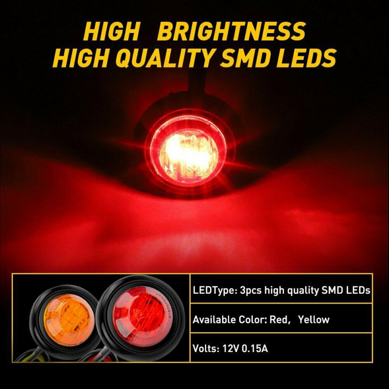 Kamionsko LED bočno svjetlo, 3-LED, 12V, 6000K, 50.000 h