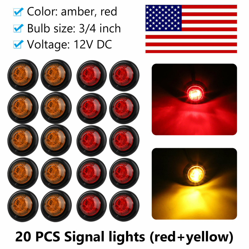 Kamionsko LED bočno svjetlo, 3-LED, 12V, 6000K, 50.000 h
