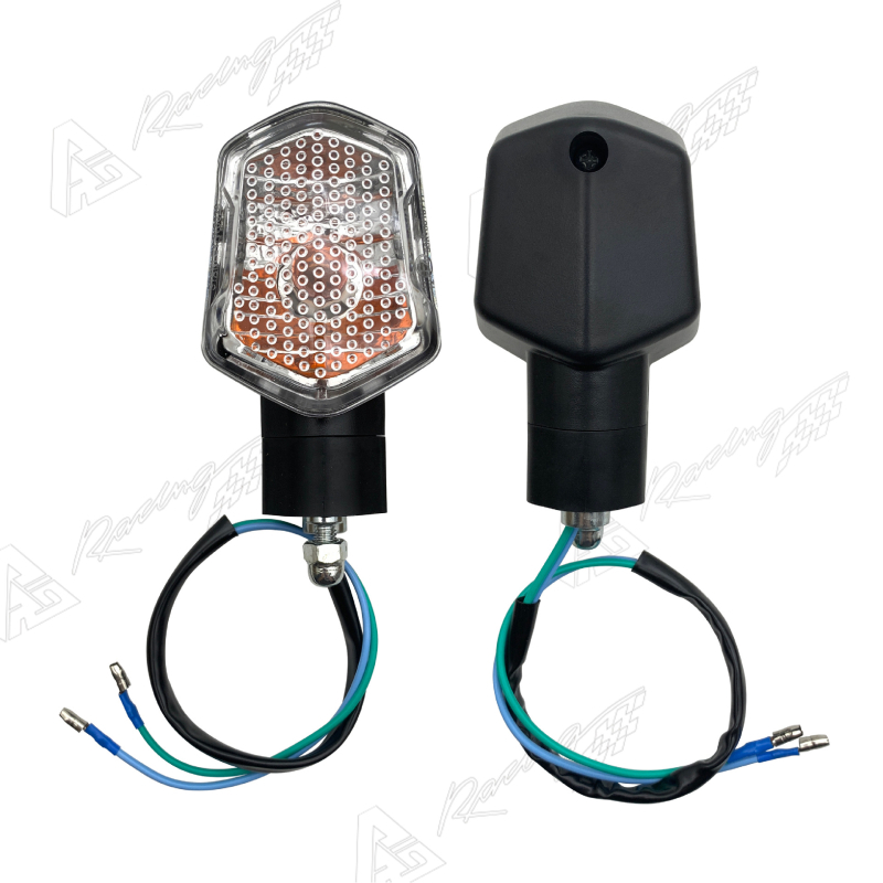 Universális motorkerékpár jelzők – halogén, 12V DC, ABS ház, MSX125-kompatibilis