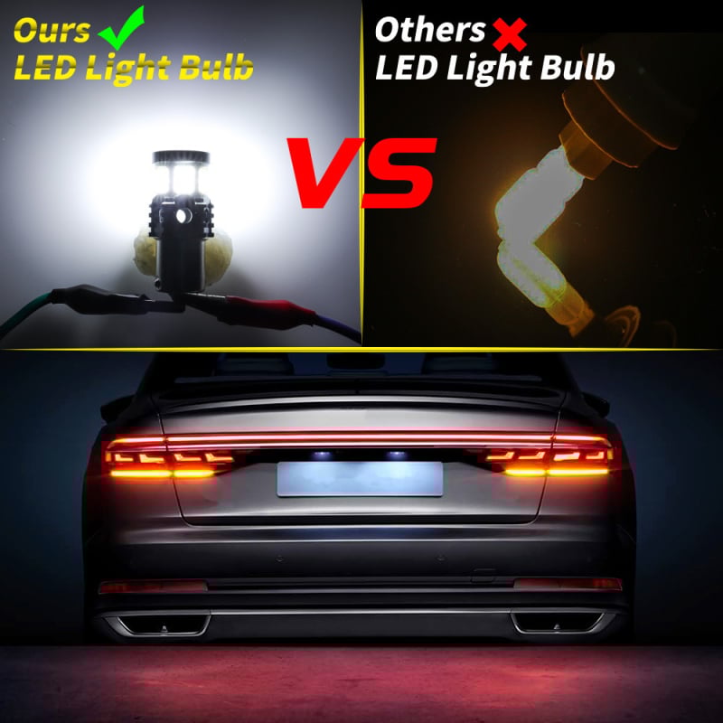 CANBUS-dekódolt LED jelző- és hátsó lámpa, alap BA15S/1156/T20/7440, 12V, 60LED, 6500K