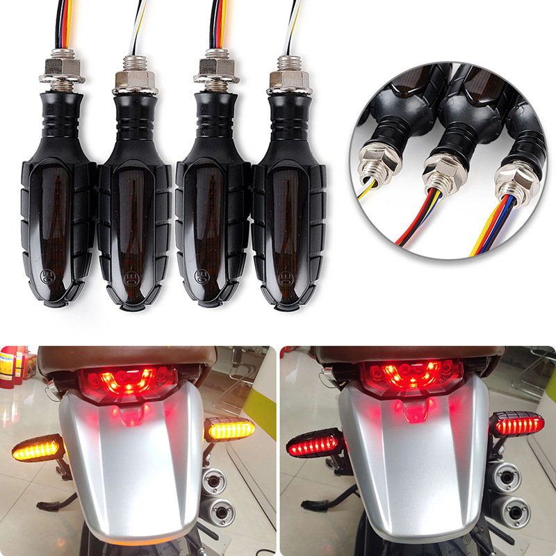 ST16LED Stražnje LED svjetlo za motocikl s 16 LED, kočnica i pokazivač smjera | 2835SMD | 1.5W | 12.8V | 50000h