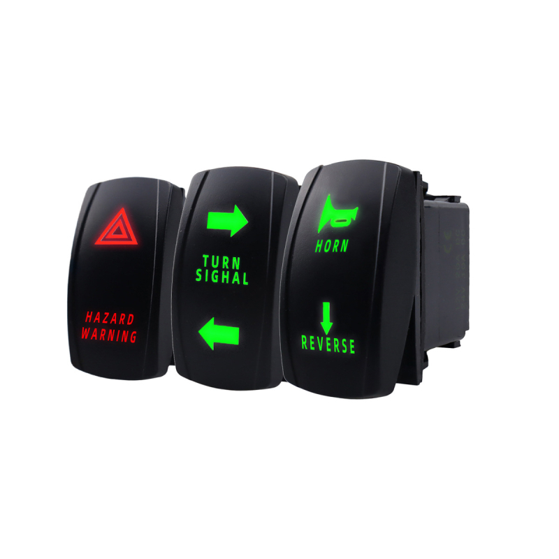 Komplet žičnog seta za signalizaciju ATV/UTV s rocker prekidačem i relejom za bljeskalice (12V, 30W, model cp-4308, marka Wofan)