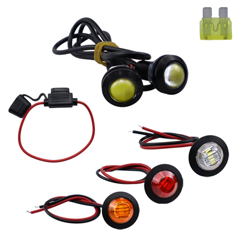 Komplet žičnog seta za signalizaciju ATV/UTV s rocker prekidačem i relejom za bljeskalice (12V, 30W, model cp-4308, marka Wofan)