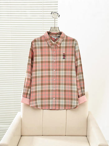 Ženska košulja u stilu fakulteta, polo ovratnik, dugi rukavi, 3D uzorak, udoban kroj