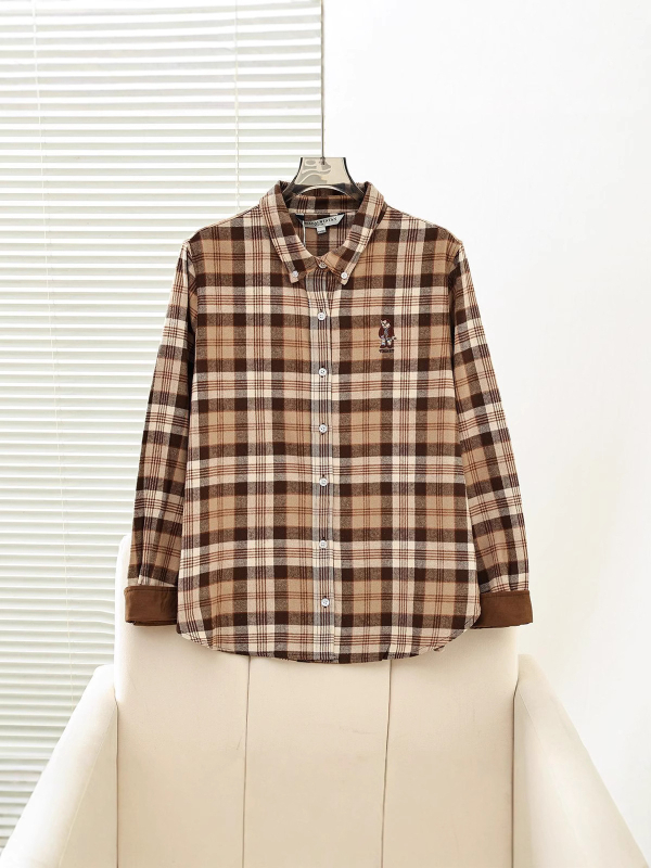 Ženska košulja u stilu fakulteta, polo ovratnik, dugi rukavi, 3D uzorak, udoban kroj