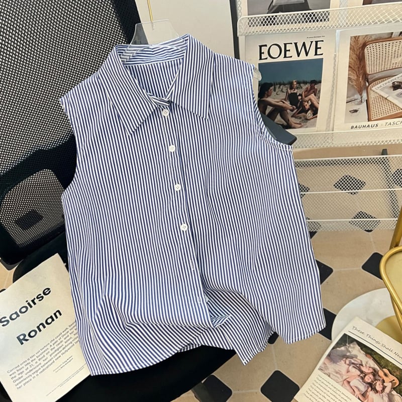 Ženska bez rukava polo košulja za slojevito nošenje – elegantan jesenski top