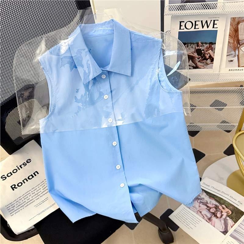 Ženska bez rukava polo košulja za slojevito nošenje – elegantan jesenski top