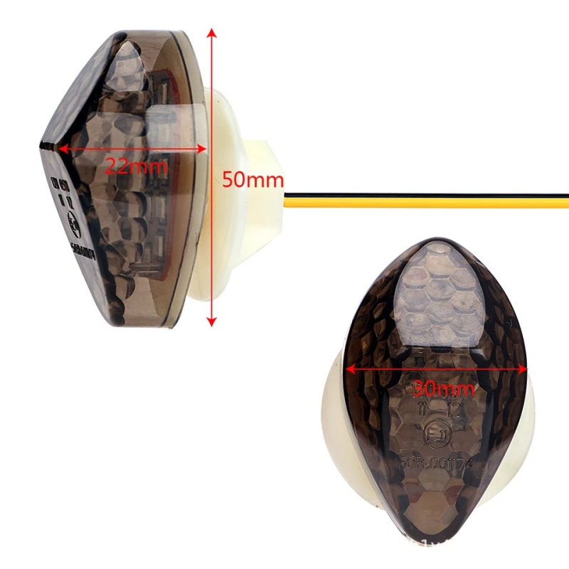 Ugradbeni LED pokazivač za Honda motocikl, 12V, 2W, 4000K, model QSY013A