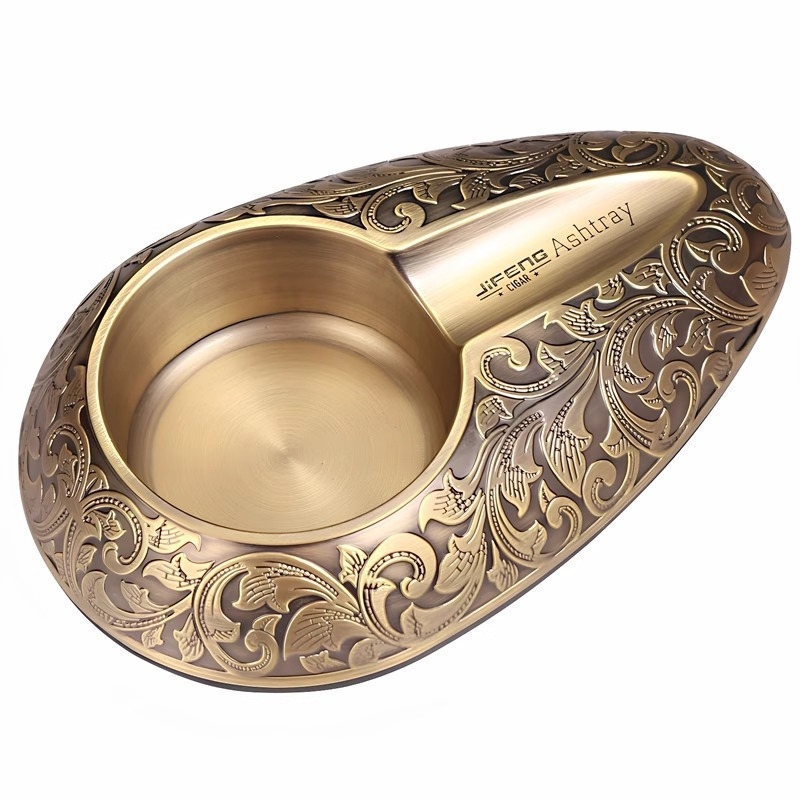 Pepeljarnik za cigare – aluminijska legura, pohrana, otisak logotipa, prilagodljiv – Monsoon