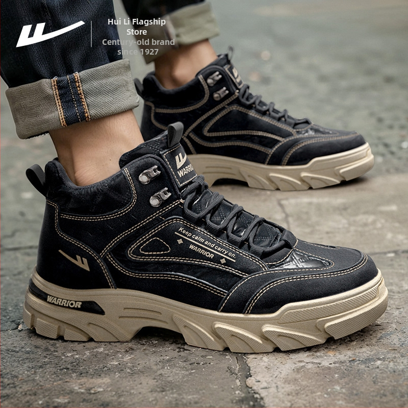 Warrior visoke planinarske cipele – platnena gornja, mrežasta podstava, vezanje šnurlama i Velcro, otporne na habanje, unisex