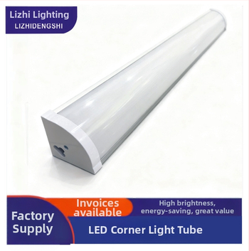 LED rohová lampa s integrovaným setom, 90° uhol, 36W, 3600 lm, 220V, hliníková zliatina šasi, PF 0.65