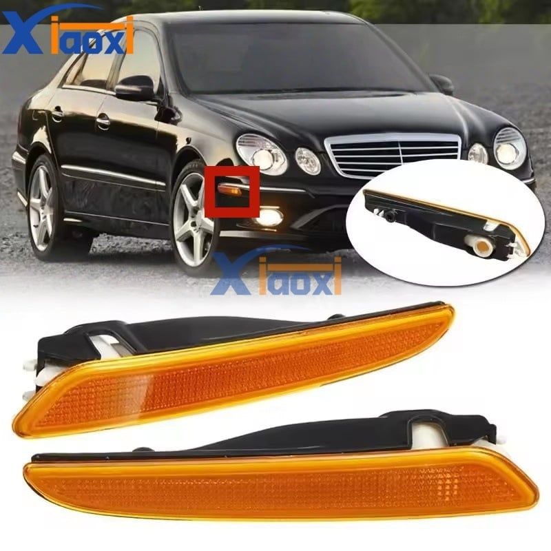 Lumină de ceață frontală pentru Mercedes-Benz E-Class W211 (07-09), US Spec, carcasă PC, 12V, lampă halogen, nr piese A2118200921L/A21182001021R