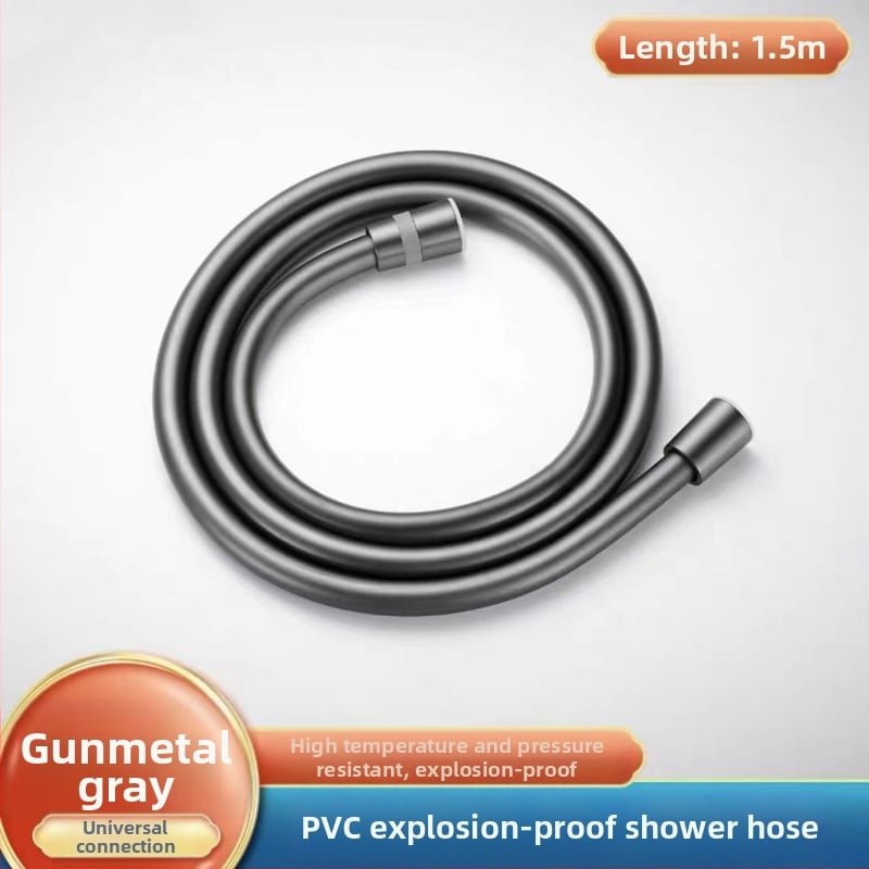 PVC σωλήνας ντους με ορειχάλκινο πυρήνα, παχύτερος σχεδιασμός, anti-twist, αντοχή σε πίεση, σύνδεση με σπείρωμα