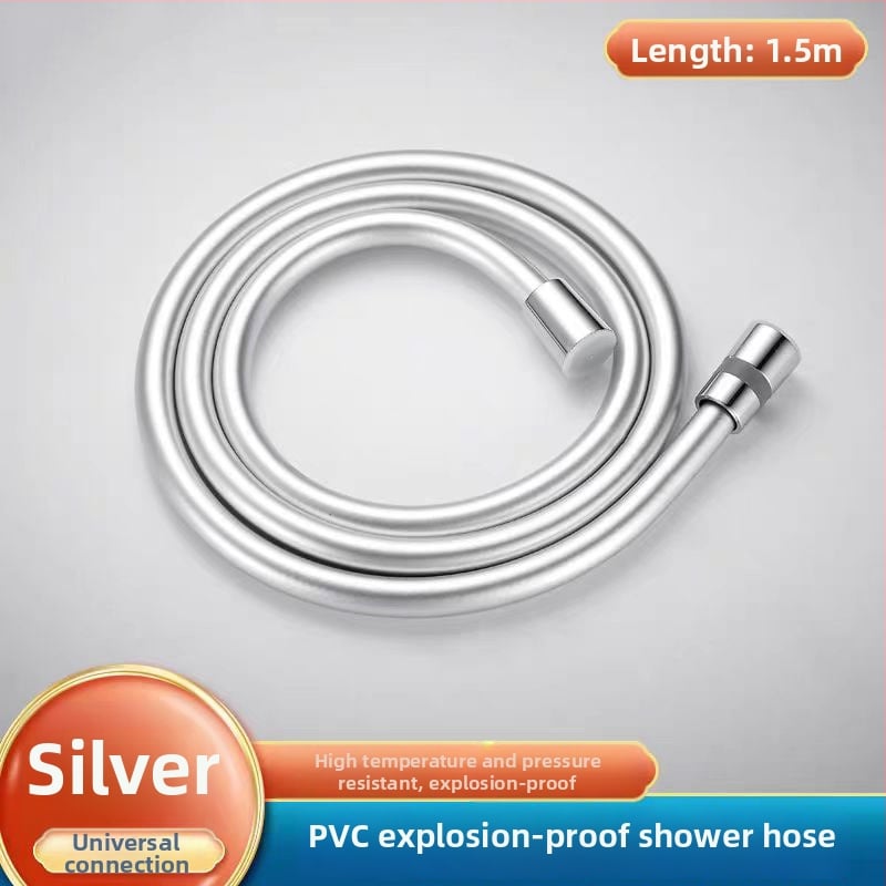 PVC σωλήνας ντους με ορειχάλκινο πυρήνα, παχύτερος σχεδιασμός, anti-twist, αντοχή σε πίεση, σύνδεση με σπείρωμα