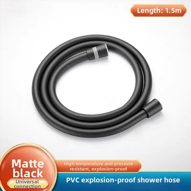 PVC σωλήνας ντους με ορειχάλκινο πυρήνα, παχύτερος σχεδιασμός, anti-twist, αντοχή σε πίεση, σύνδεση με σπείρωμα