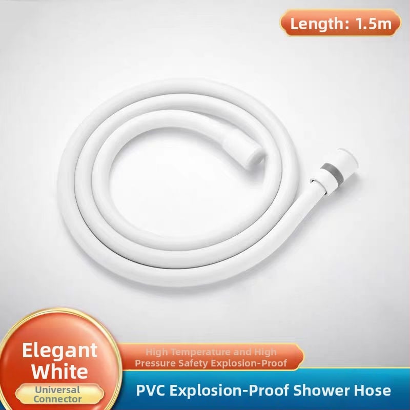 PVC σωλήνας ντους με ορειχάλκινο πυρήνα, παχύτερος σχεδιασμός, anti-twist, αντοχή σε πίεση, σύνδεση με σπείρωμα