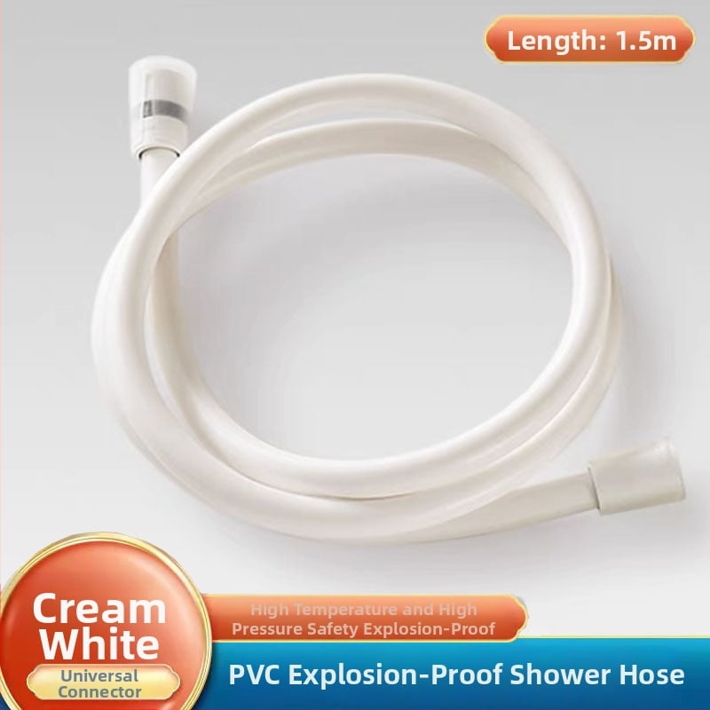 PVC σωλήνας ντους με ορειχάλκινο πυρήνα, παχύτερος σχεδιασμός, anti-twist, αντοχή σε πίεση, σύνδεση με σπείρωμα