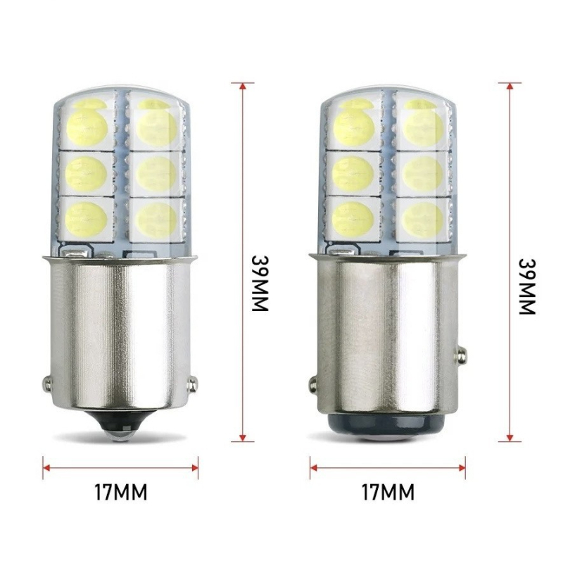 LED brzdové svetlo pre auto a motorku, silikón, 12V, 2.4W, 240LM, 12SMD 5050 LED