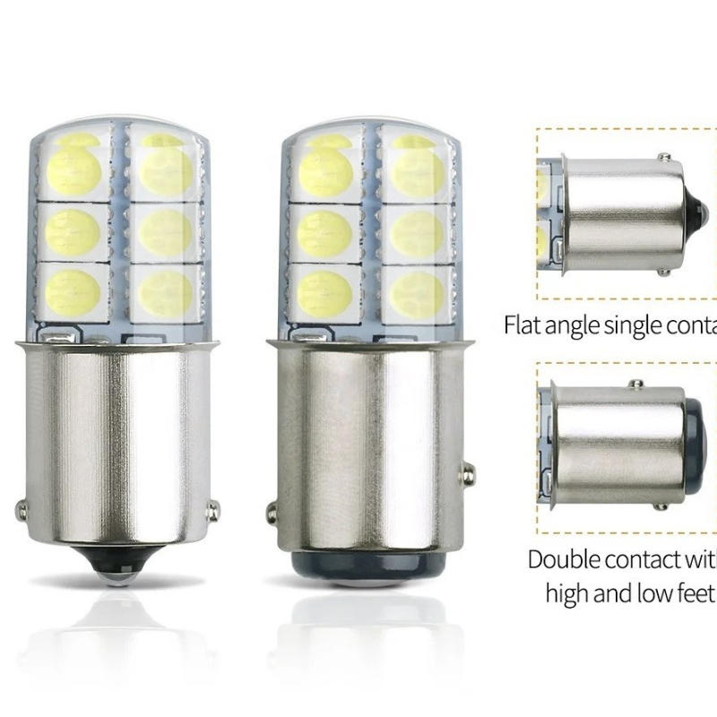 LED brzdové svetlo pre auto a motorku, silikón, 12V, 2.4W, 240LM, 12SMD 5050 LED