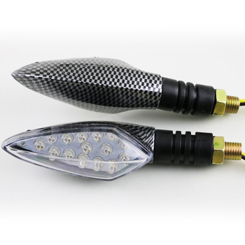 LED pokazivač smjera za motocikl, snakeskin uzorak, 12V, materijal ABS PC