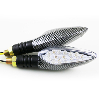 LED pokazivač smjera za motocikl, snakeskin uzorak, 12V, materijal ABS PC