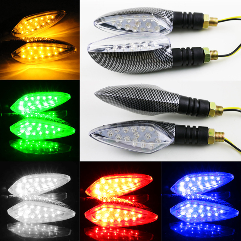 LED pokazivač smjera za motocikl, snakeskin uzorak, 12V, materijal ABS PC